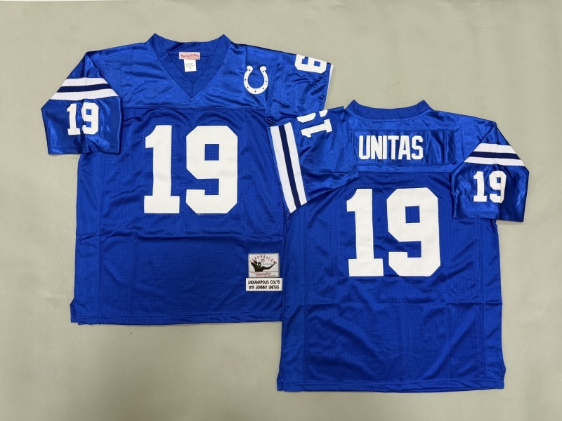 Men 2025 Indianapolis Colts #19 Unitas blue Throwback Limited NFL Jersey style 001->indianapolis colts->NFL Jersey